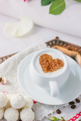 Hotel Valentine's day celebration - breakfast for pair in bad.