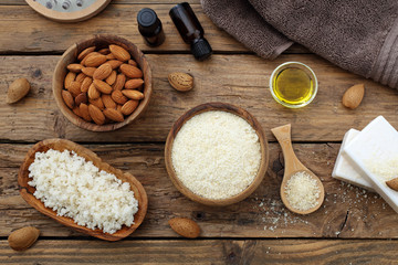 mandole prodotti per la cura della pelle e la bellezza del corpo