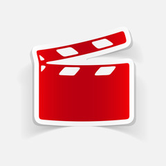 realistic design element: clapper cinema