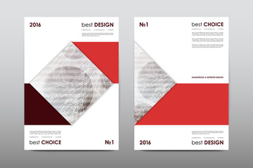 Brochure layout template flyer design vector, Magazine booklet cover abstract background