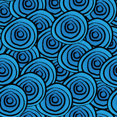 Seamless blue swirl background