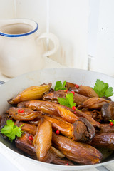 Roasted King Oyster Mushrooms