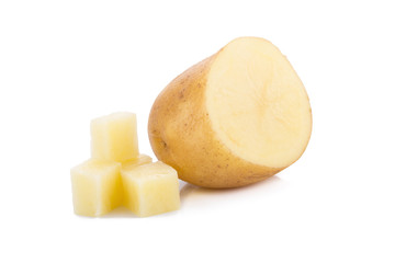 Potato isolated on white background.