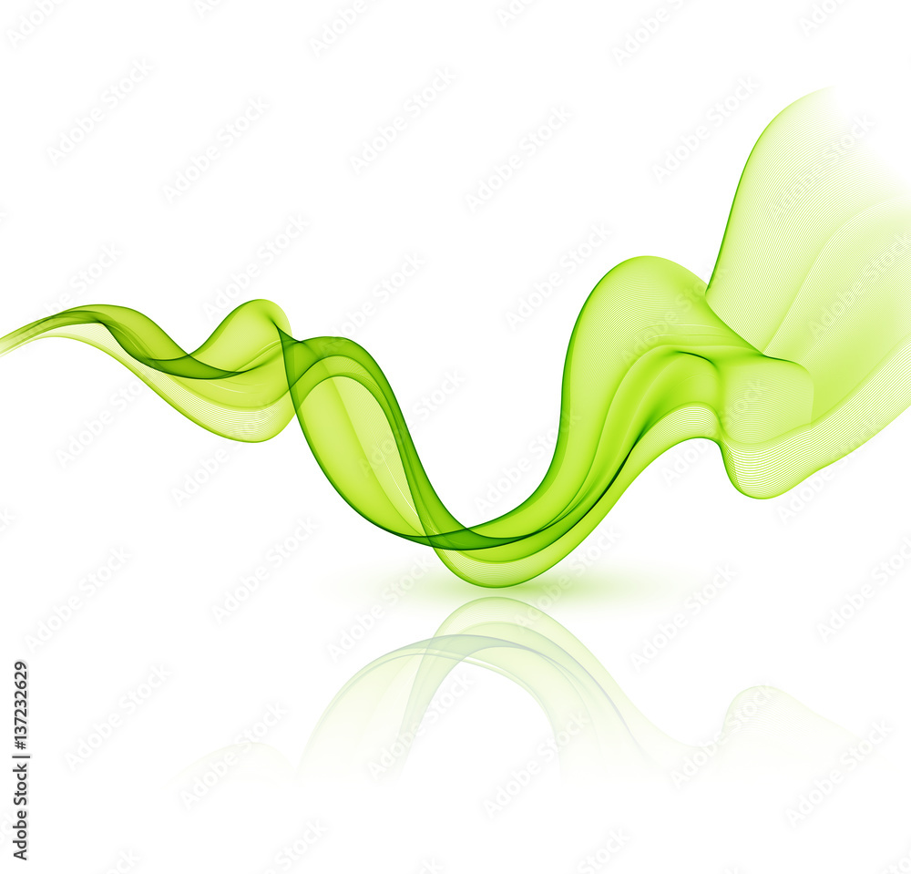 Poster abstract color wave design element