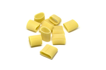 Pasta on white background