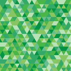 Multicolor green geometric triangular illustration graphic background. Vector design