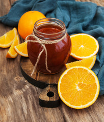 Delicious orange jam
