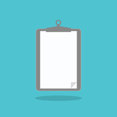clipboard checklist in a flat design