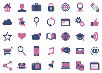 Modern vector social media icons