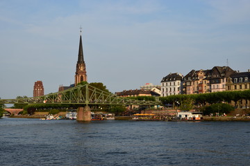 View in the city of Frankfurt, Germany