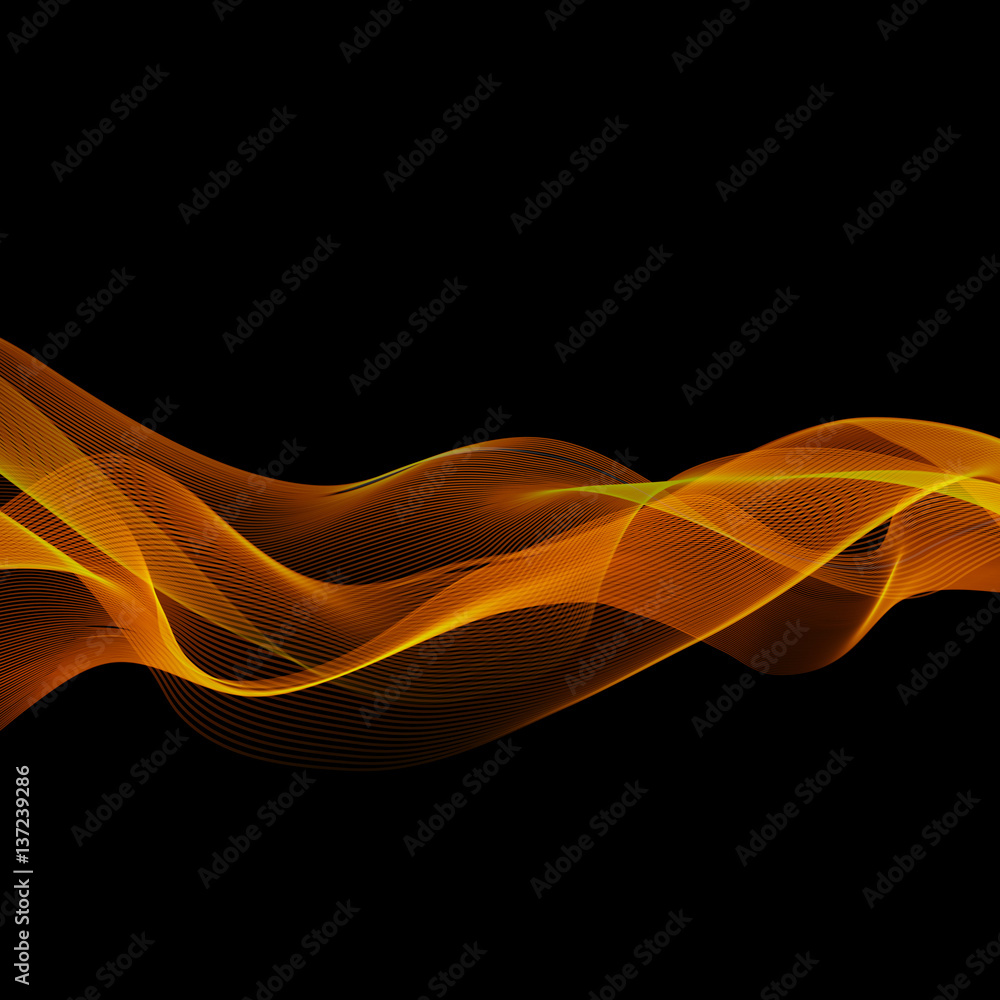 Aufkleber abstract color wave design element