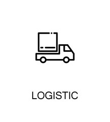 Logistic flat icon