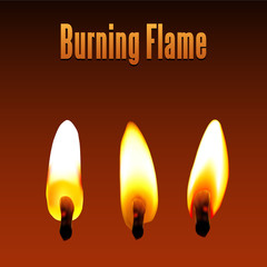 burning flame