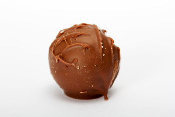 Dellicious luxury chocolate on a light background