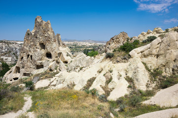 Stone formations in Cappadocia, Turkey