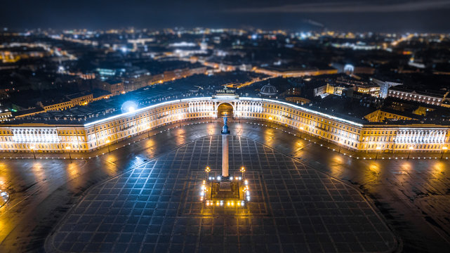 Palace Square in Saint Petersburg, Russia