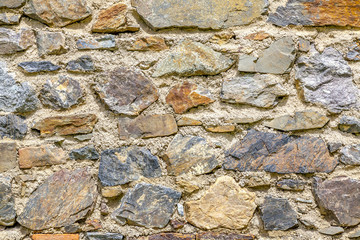 Stone wall texture background natural color
