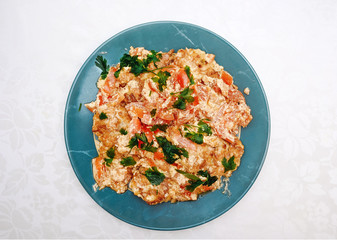 roasted meat with tomatoes