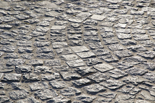 Paving stone texture, paving in the park