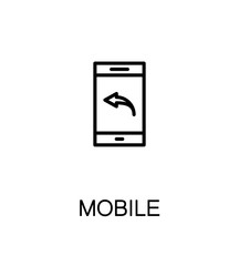 Mobile flat icon
