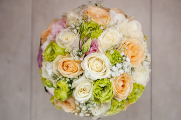 Bridal bouquet of flowers
