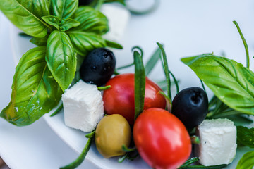 tables and chairs at a bistro in italy