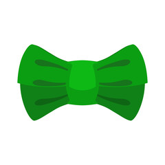 leprechaun bow tie Green. Traditional accessory fairy gnome in Ireland. St. Patrick's Day national holiday. Traditional Irish Festival