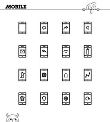 Mobile icon set