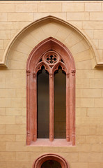 Window of the Saint Nicholas church in Valencia