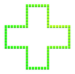 croix de pharmacie verte