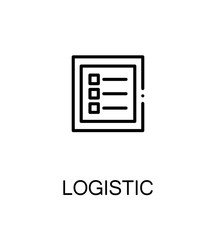 Logistic flat icon