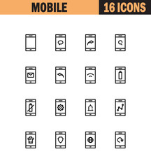 Mobile icon set