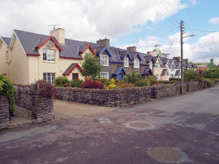 Quaint cottages in the popular town of Kenmare in County Kerry, southwest Ireland - 137253841