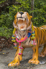 Warm water streams Sa Morakot, Wildlive Sanctuary, Sarn Ruesi, Hermit Court, decorated tiger...