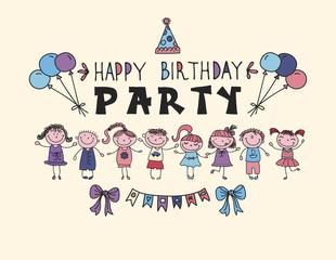 Poster for the birthday greetings.