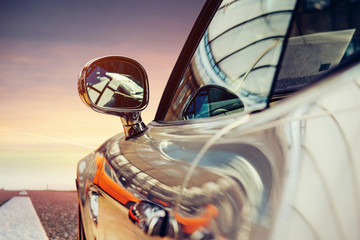 Fantastic asphalt road along the sea to the west