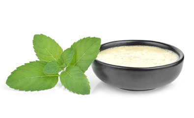  salad oil mayonnaise isolated on white background