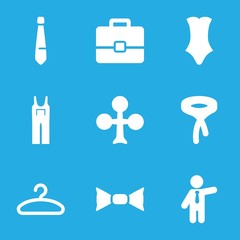 Set of 9 suit filled icons