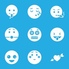 Set of 9 feeling filled icons