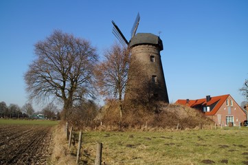 Turmwindmühle Holtmann in Schermbeck Damm