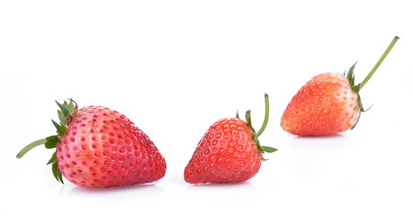strawberry isolated on the white background.