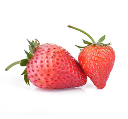 strawberry isolated on the white background.