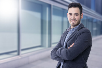 Obraz premium businessman and young and modern executives