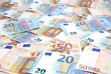Euro Geldscheine - obrazy, fototapety, plakaty