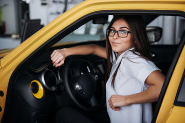 Naklejka premium attractive young Caucasian woman
