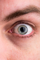 Obraz premium Human eye closeup, macro image of face