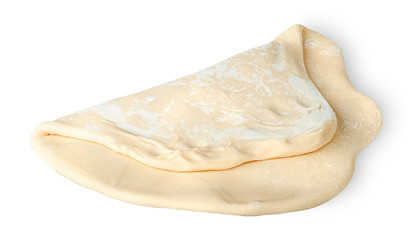 Roll the piece of dough folded in half