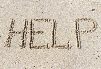 Help me the inscription on the sand. Please help me. On a tropical beach.