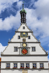 Ratstrinkstube building, built in 1446, historic Rothenburg ob der Tauber, Bavaria, Germany, Europe