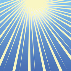 Obraz premium Blue sky background. Sun concept
